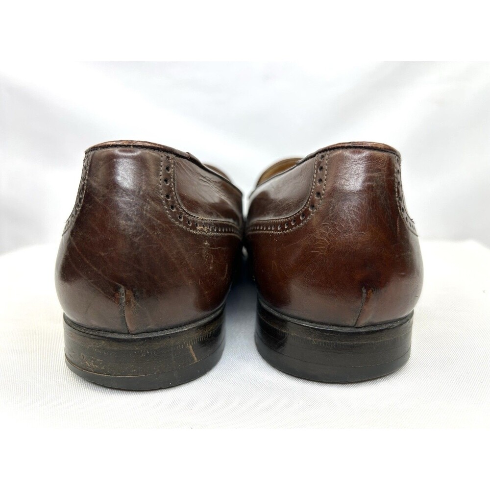 Mezlan Men's Brown Havana Tassel Cap Toe Loafer Shoes 13 M - Picture 6 of 10